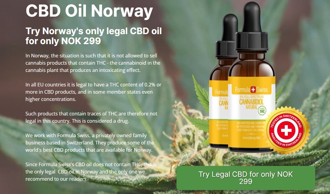 the benefits of Norway's only legal CBD oil